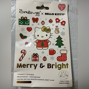 THE CREME SHOP HELLO KITTY MERRY & BRIGHT FOR ALL SKIN TYPES Set Of 3 In Box New